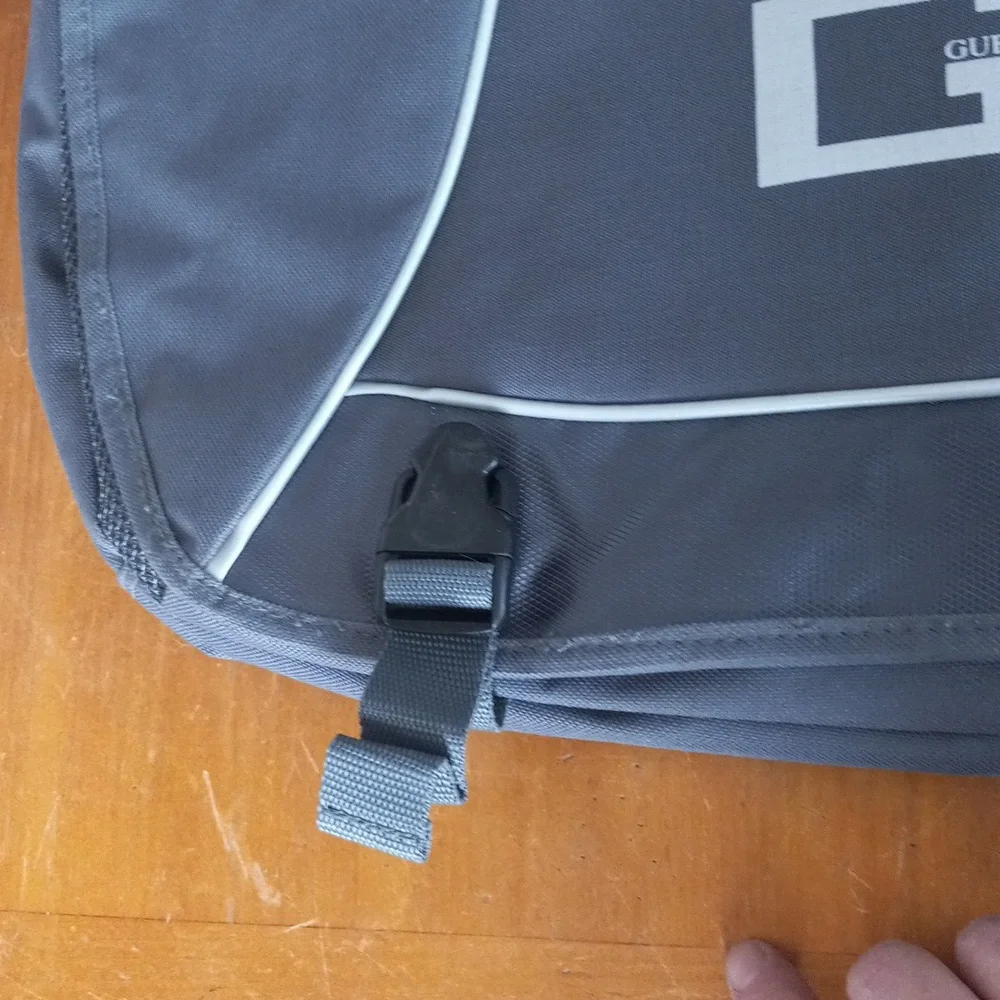 Gray Guess Messenger Laptop School Bag